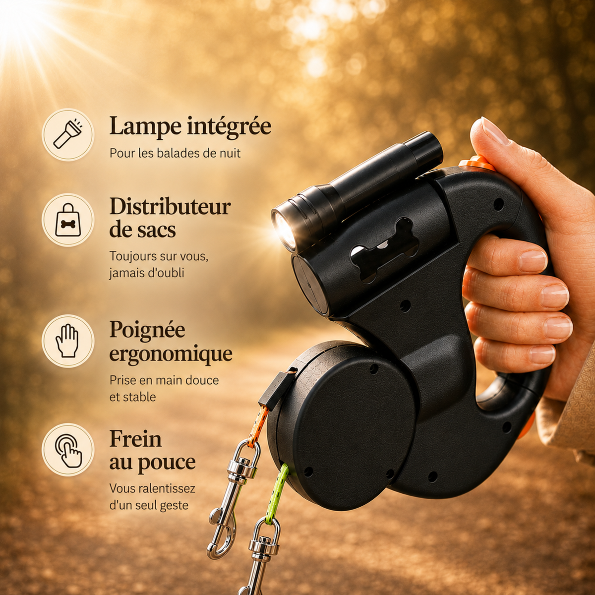 Choisir une laisse adaptée pour promener deux chiens